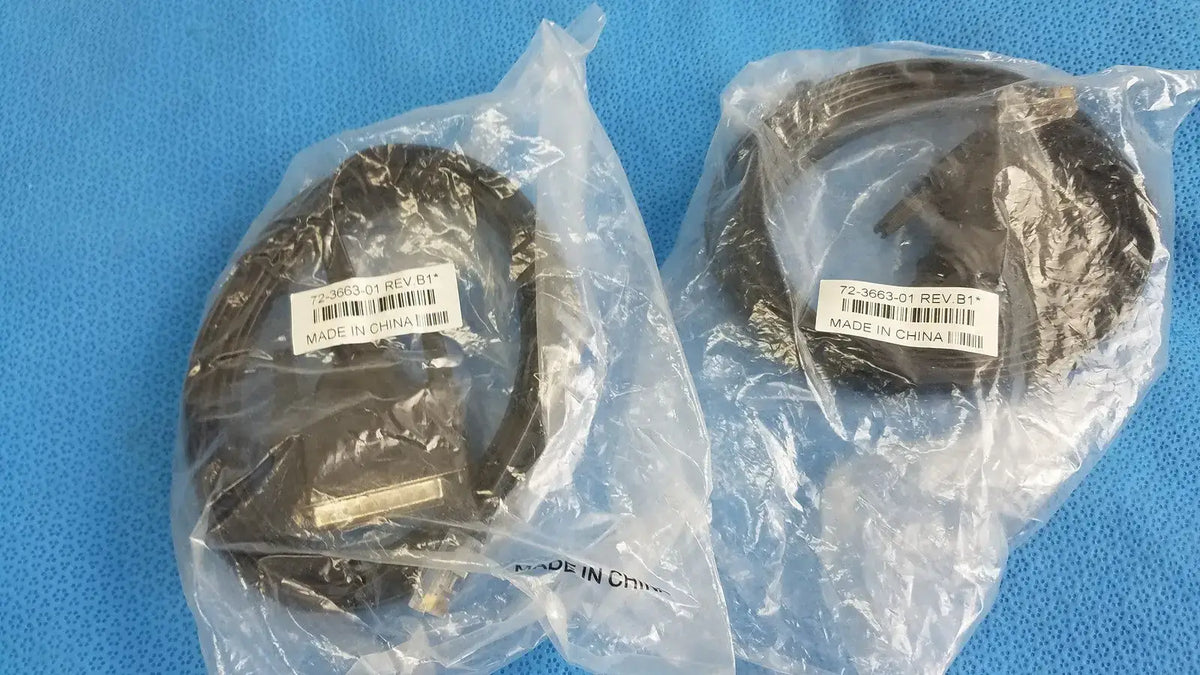 Reuse Medical Cisco Systems Console Cable DB25 Male to RJ45 Serial Management-Lot of 2 Medical Cables & Cords, second-hand product photo 1