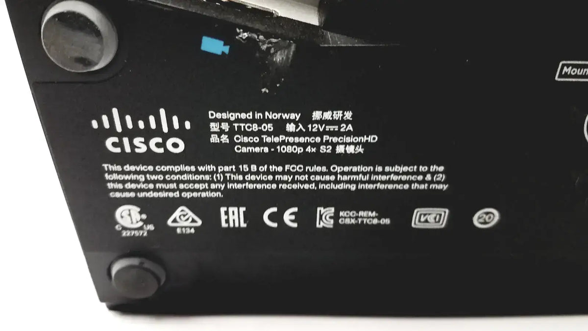Cisco Telepresence TTC8-05 Precision HD 1080p Camera - Untested Telepresence Camera, as-is (for parts) product photo 13