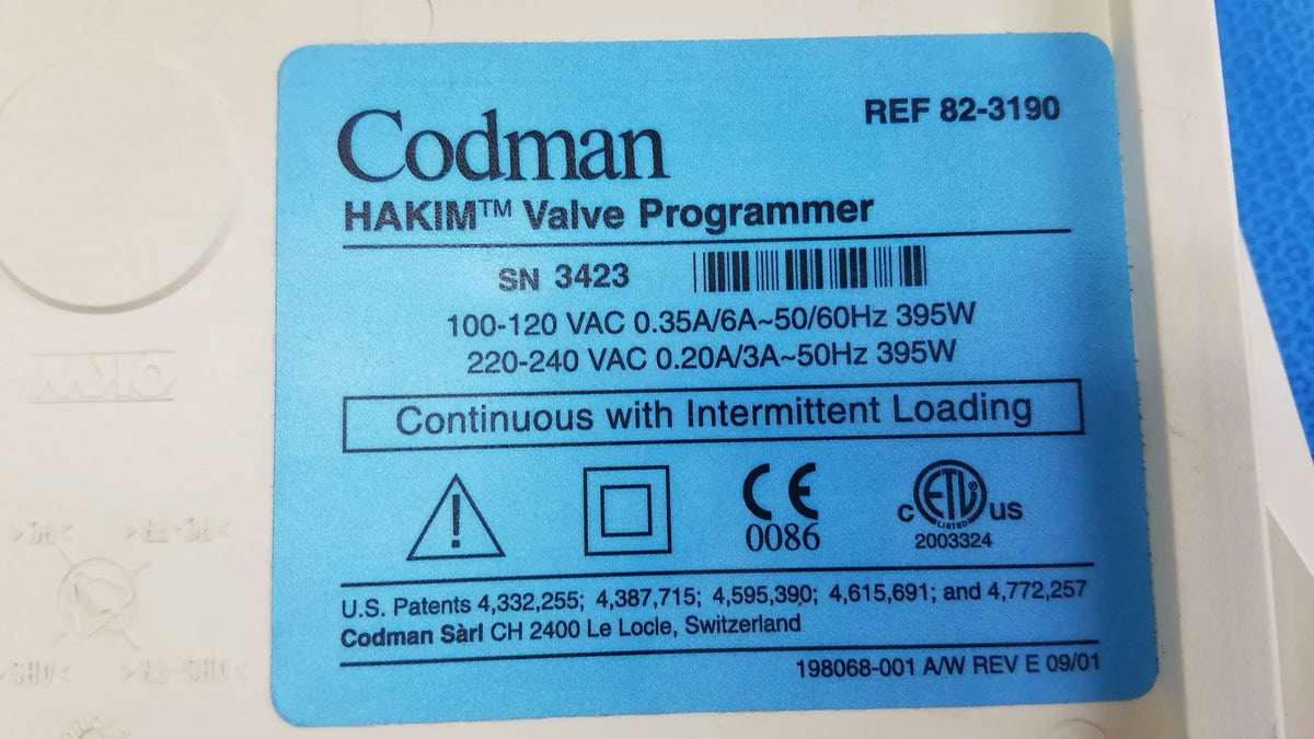 Codman Hakim Valve Programmer Ref 82-3190 Valve Programmer, second-hand product photo 10