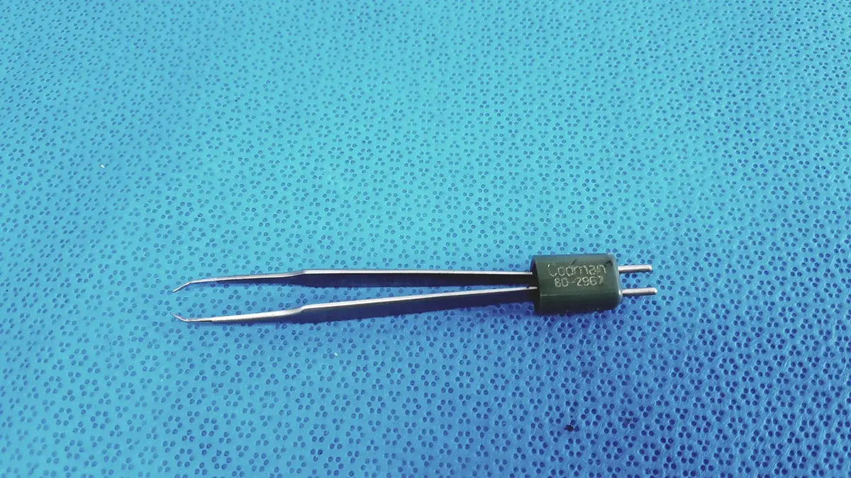 Reuse Medical Codman Surgical Ophthalmic Jeweler Bipolar Forceps – 80-2967 Forceps, Hemostats & Needle Holders, second-hand product photo 1