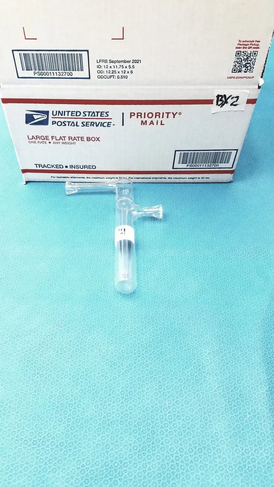 Reuse Medical Compact Glass Oil Bubbler – Smoking Pipe for Concentrates Lab Flasks, second-hand product photo 1
