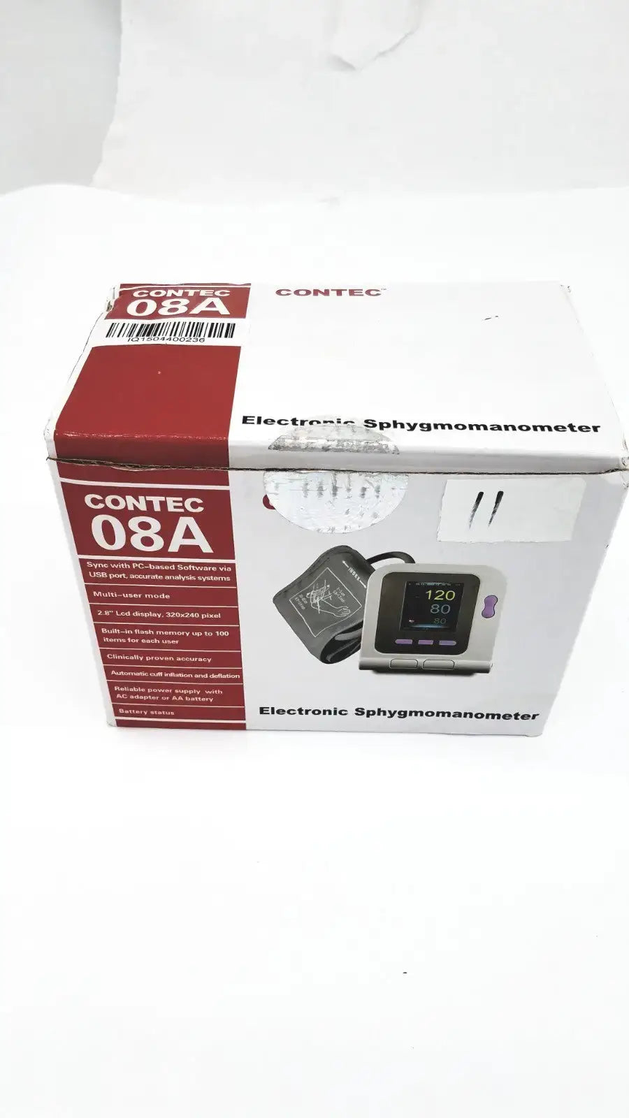 Reuse Medical CONTEC Automatic LCD Electronic Blood Pressure Monitor Blood Pressure Monitoring, second-hand product photo 1