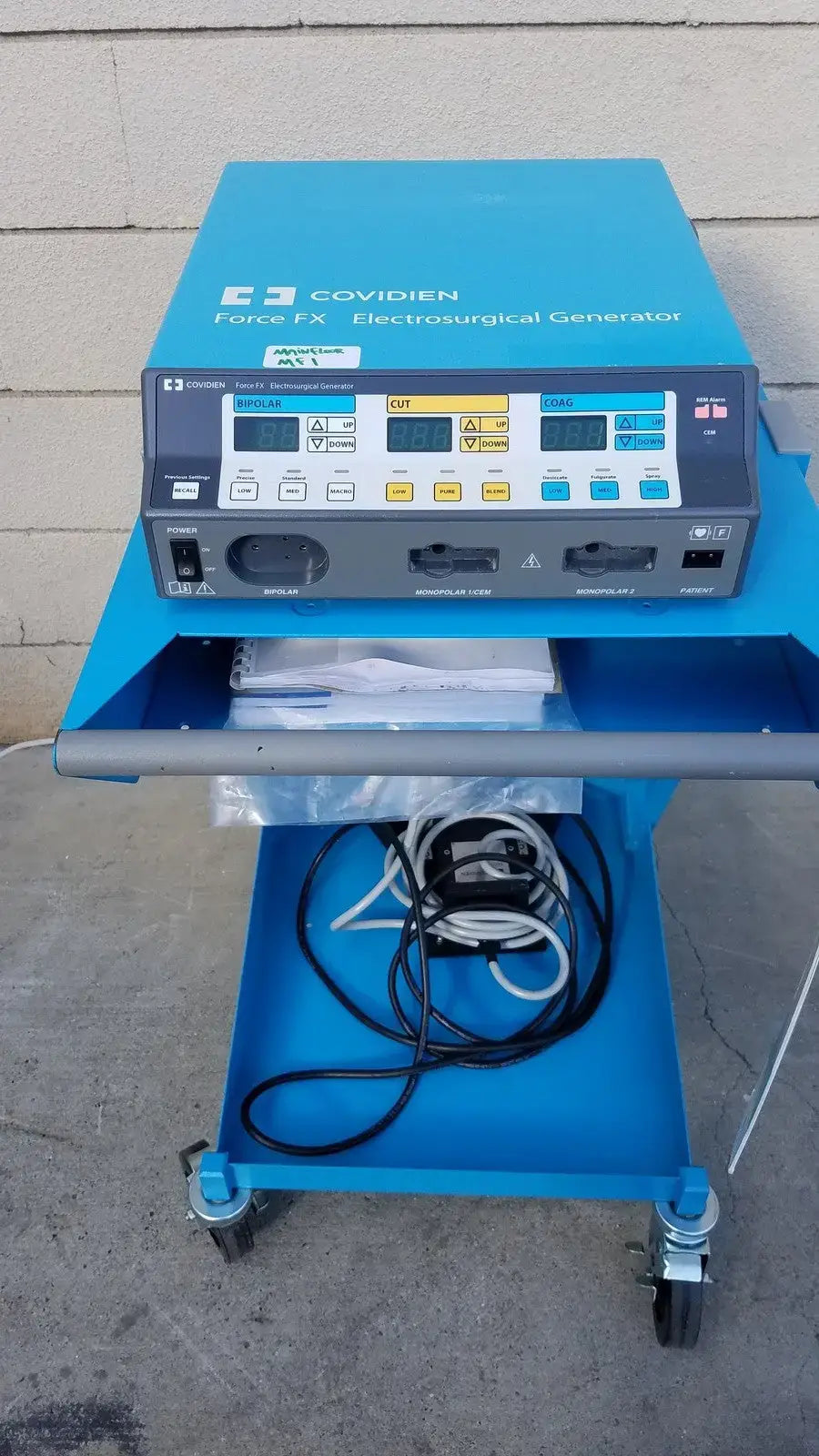 Reuse Medical Covidien Force FX-C Electrosurgical Generator ESU with E6009 E6008 And Trolley Other Medical & Lab Equipment, second-hand product photo 1