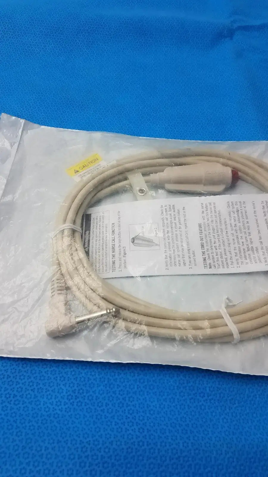Reuse Medical Crest Healthcare 7700B-12 Call Cord – 1/4" Plug – Single Patient Video Cables & Interconnects, second-hand product photo 1