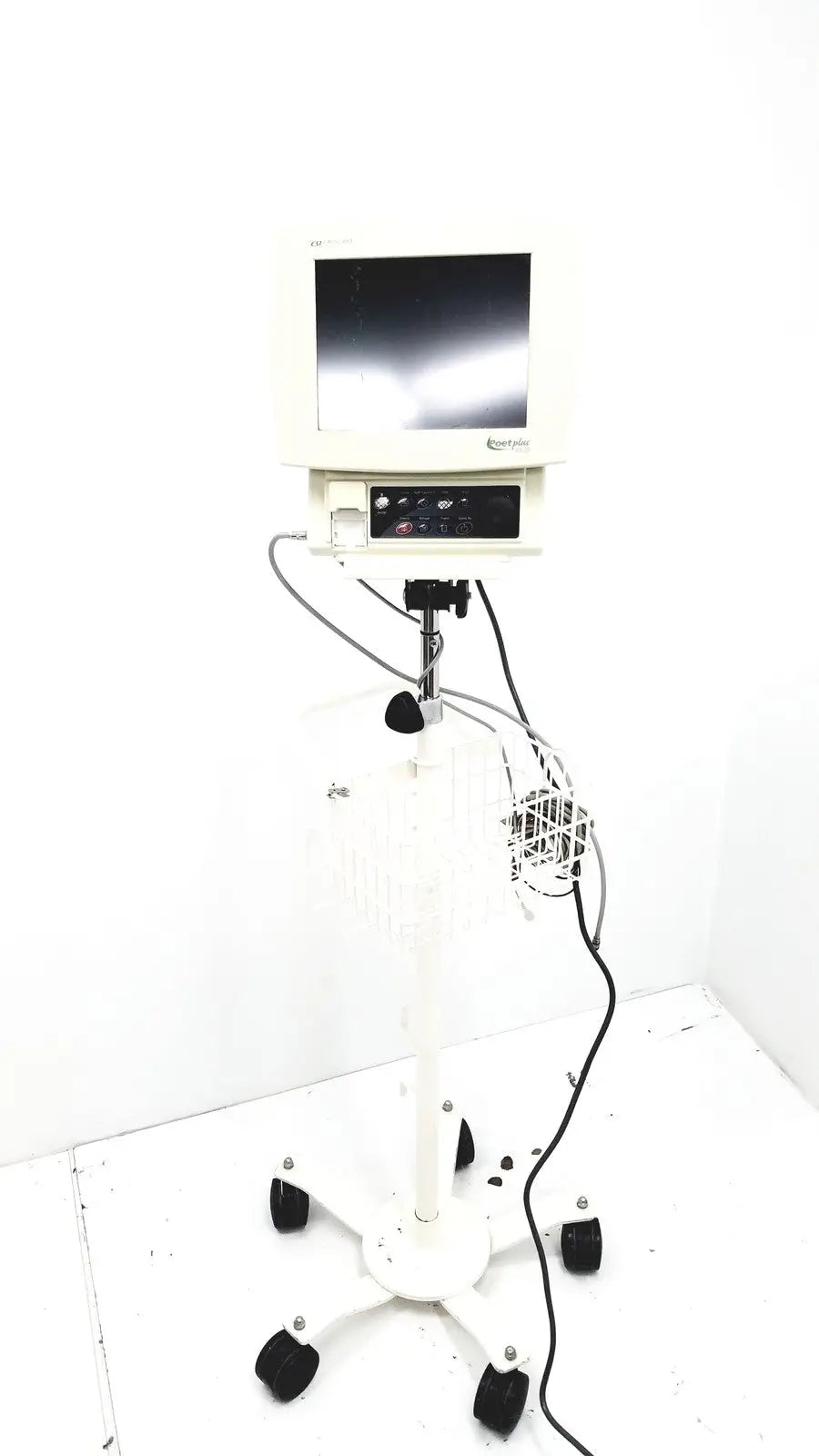 Reuse Medical CSI CRITICARE 8100 Series Poet Plus Vital Signs Patient Monitor w/ Cart, Stand Patient Monitors, second-hand product photo 1
