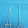 Curved Hemostatic Forceps & Clamp Set – Stainless Steel Surgical Tools Lot of 2