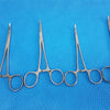 Curved Locking Hemostatic Forceps – Stainless Steel Surgical Tool lot of 4