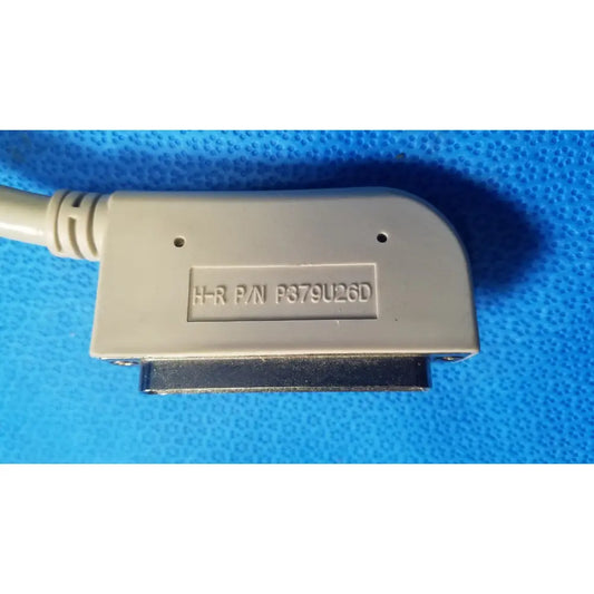 Beige plastic db37 male to female connector parallel printer cables with metallic contact plate and molded housing lot of 3