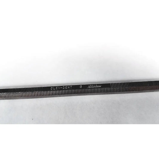 Black metal clev-dent 8 dental hand file with fine teeth in dental usa spatula single end medium clev-dent surgical instrument