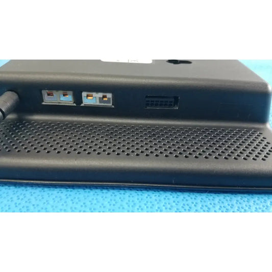 Black plastic dickson data logger model ft630 with perforated front panel and multiple ports on the back side