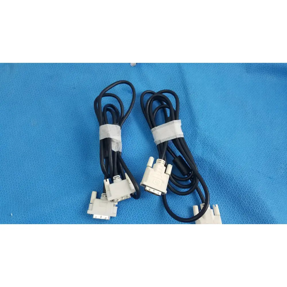 Reuse Medical DVI-D Dual Link Digital Video Cable for Medical Monitor Display - Lot of 2 Medical Cables & Cords, second-hand product photo 1