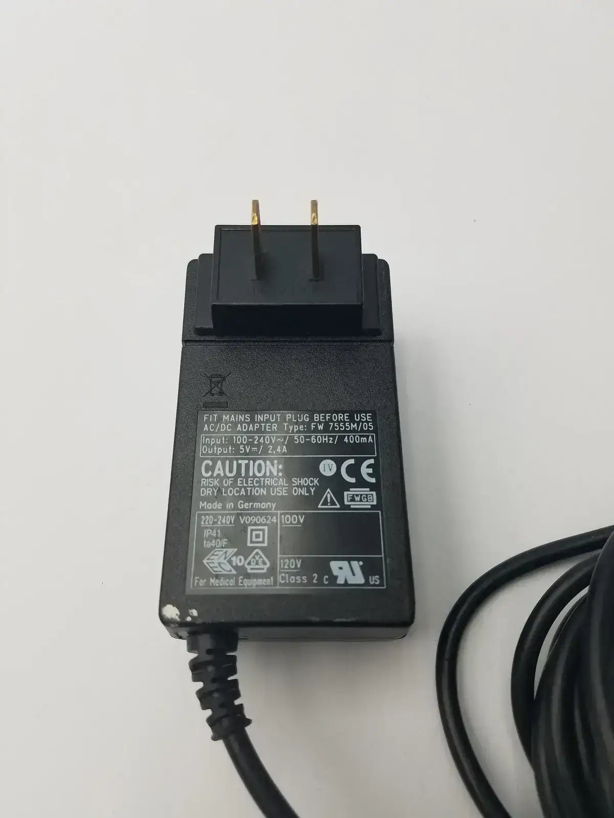 Zevex Enteralite Infinity Zevex AC-DC Adapter Charger 5V, 2.4A - FW7555M Power Adapter, second-hand product photo 10
