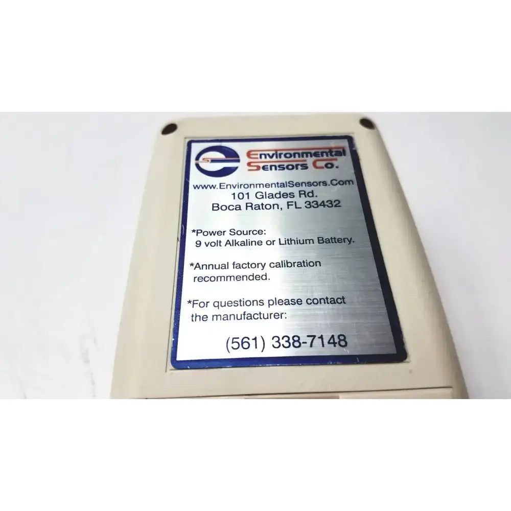 Environmental Sensors Z100 Ethylene Oxide Meter Ethylene Oxide Meter, second-hand product photo 8