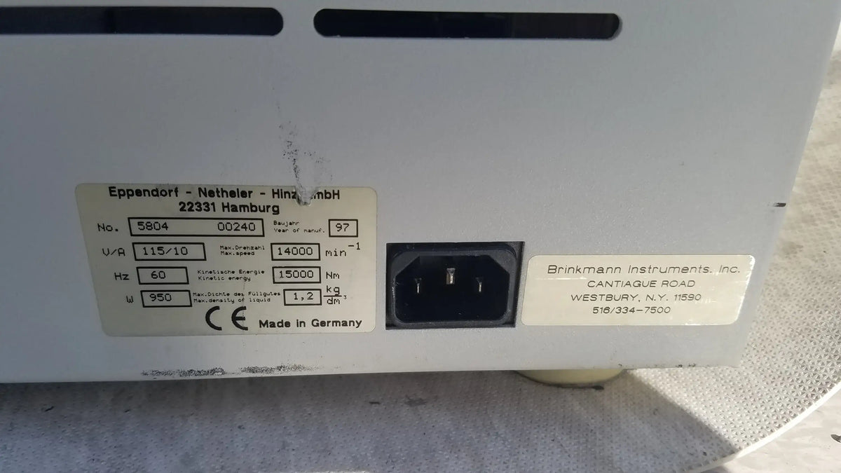 Eppendorf 5804 Refrigerated Benchtop Centrifuge Refrigerated Benchtop Centrifuge, second-hand product photo 10