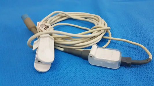 Generic Finger Clip SpO2 Sensor w/ Extension Cable & Multi-Pin Connector – Patient Monit SpO2 Sensor, second-hand product photo 2