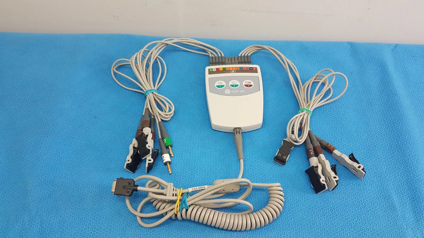 Reuse Medical GE CAM HD ECG Acquisition Module – Cardiac Data Recording Unit ECG & EKG Machines, second-hand product photo 1