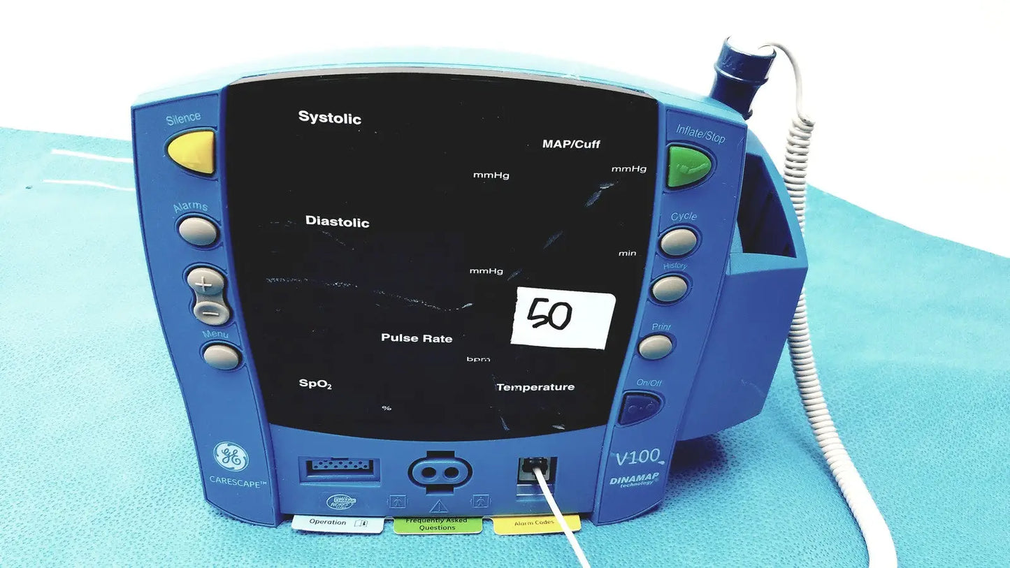 Reuse Medical GE Carescape Dinamap V100 Vital Signs Monitor Used Tested Working With Cuff Other Healthcare, Lab & Dental, second-hand product photo 1