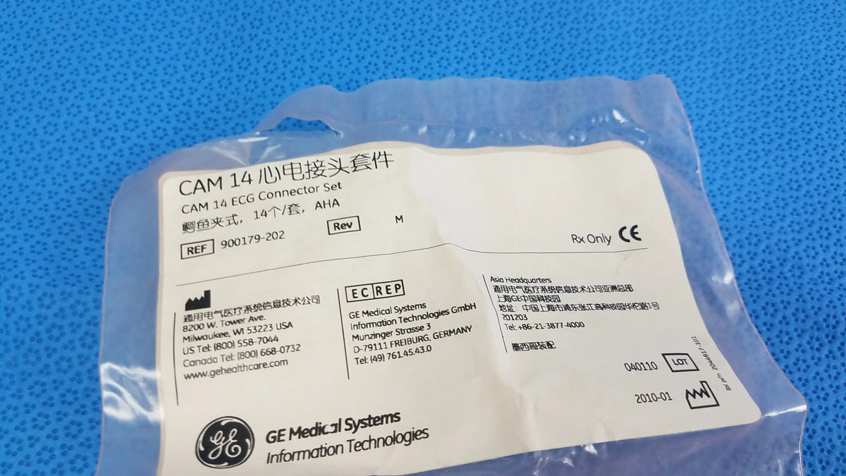 GE Medical Systems CAM 14 ECG Connector Set Ref 900179-202 - ECG Connector Set