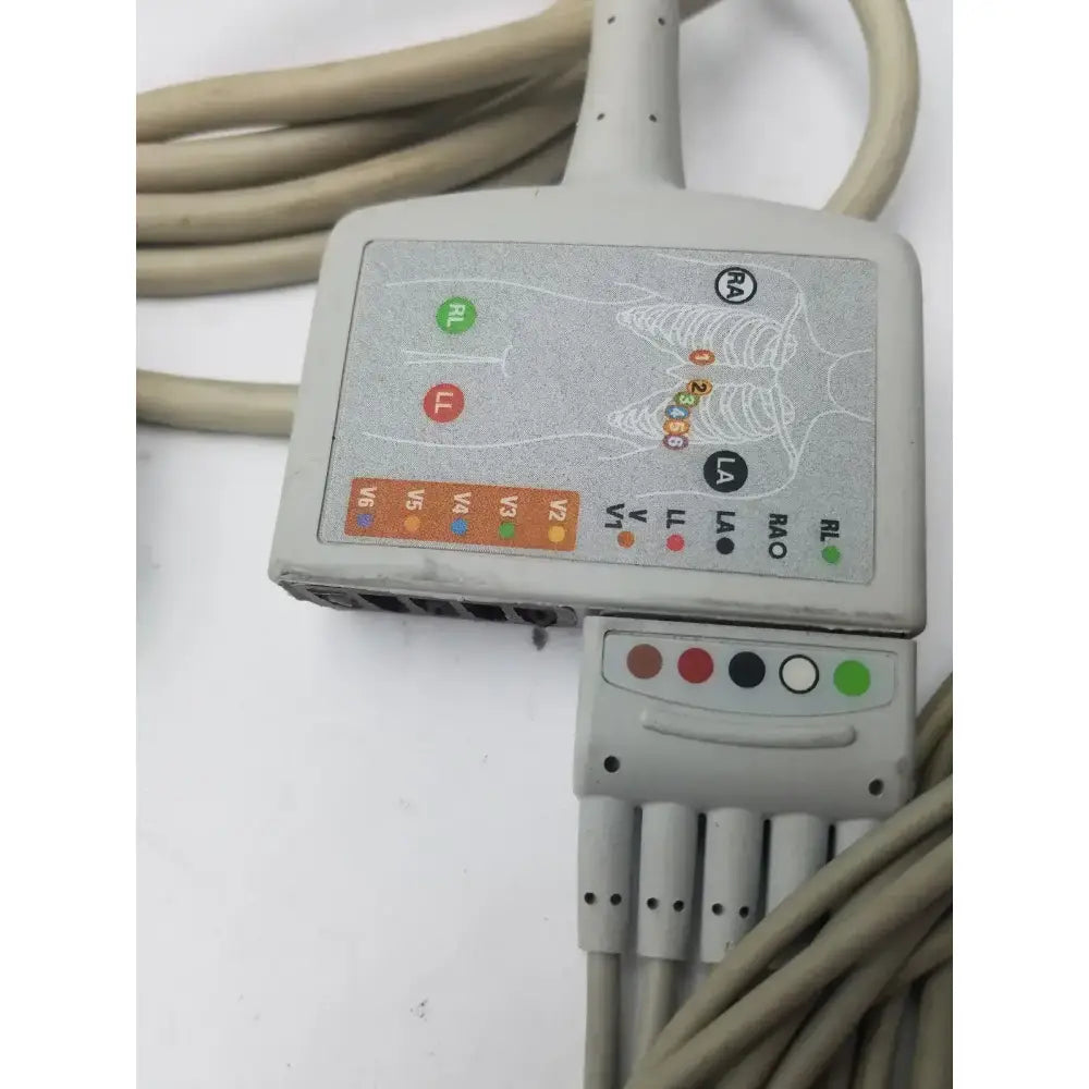 GE Multi-link 10 Lead ECG Cable REF: 2017006-001 With 5 Leads ECG Cable, second-hand product photo 8