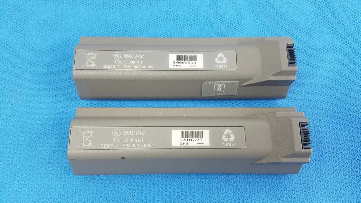 Reuse Medical Gems-It 41074683 Mac Pac 18V 3500mah Rechargeable Battery - Lot Of 2 Other Medical & Lab Equipment, second-hand product photo 1