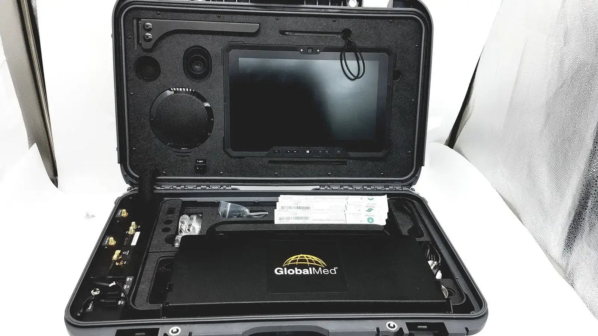 Reuse Medical GlobalMed TotalExam Portable Telemedicine Kit Cradlepoint Router Hard Case Other Medical & Lab Equipment, second-hand product photo 1