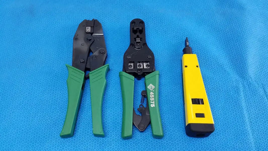 Greenlee Modular Crimper Punch Down Tool Kit Data Network Install Case Modular Crimper Punch Down Tool Kit, second-hand product photo 2
