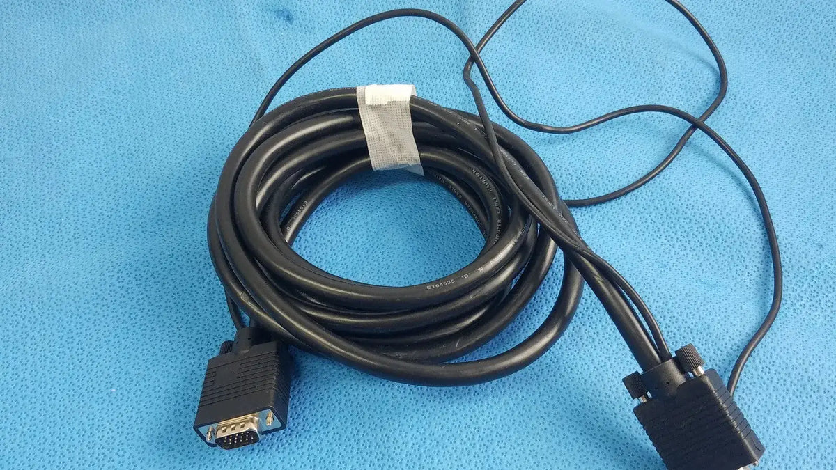 Reuse Medical Haurtian E164535 VGA M-M Video Cable with 3.5mm Audio Jacks, 2919 AWM Medical Cables & Cords, second-hand product photo 1
