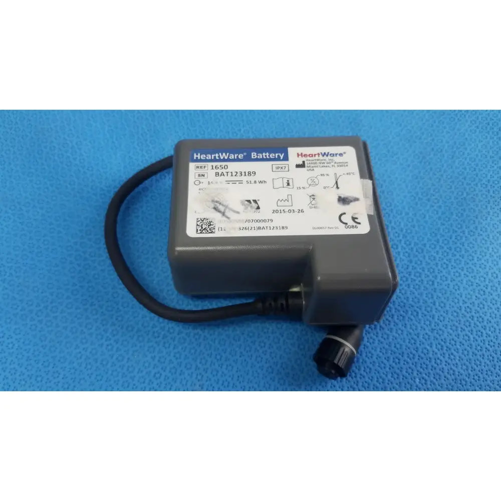 Reuse Medical HeartWare 1650 Battery 14.8V Rechargeable Batteries, second-hand product photo 1