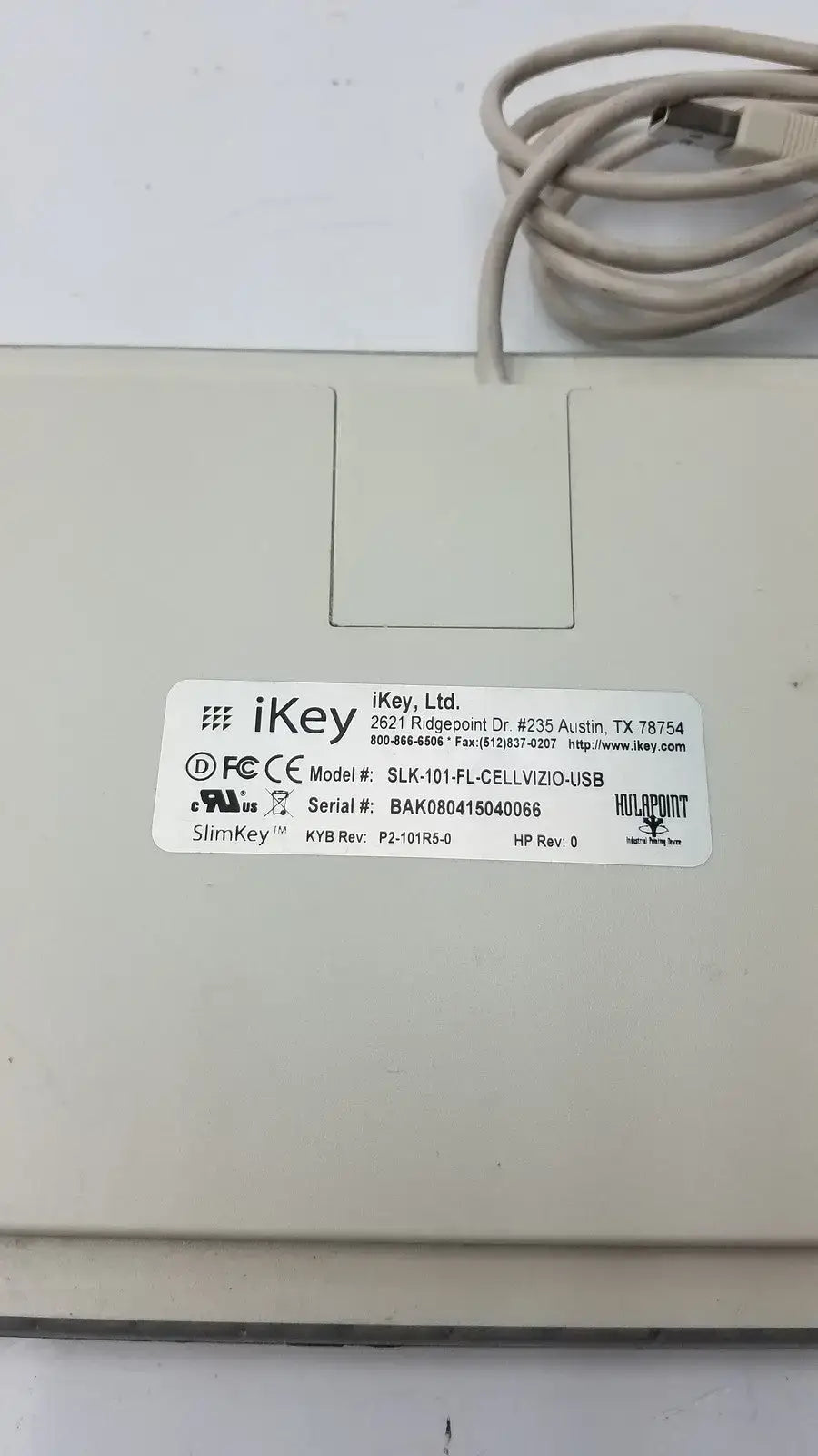 iKey SLK-101-FL-CELLVIZIO-USB Medical Keyboard Medical Keyboard, new product photo 6
