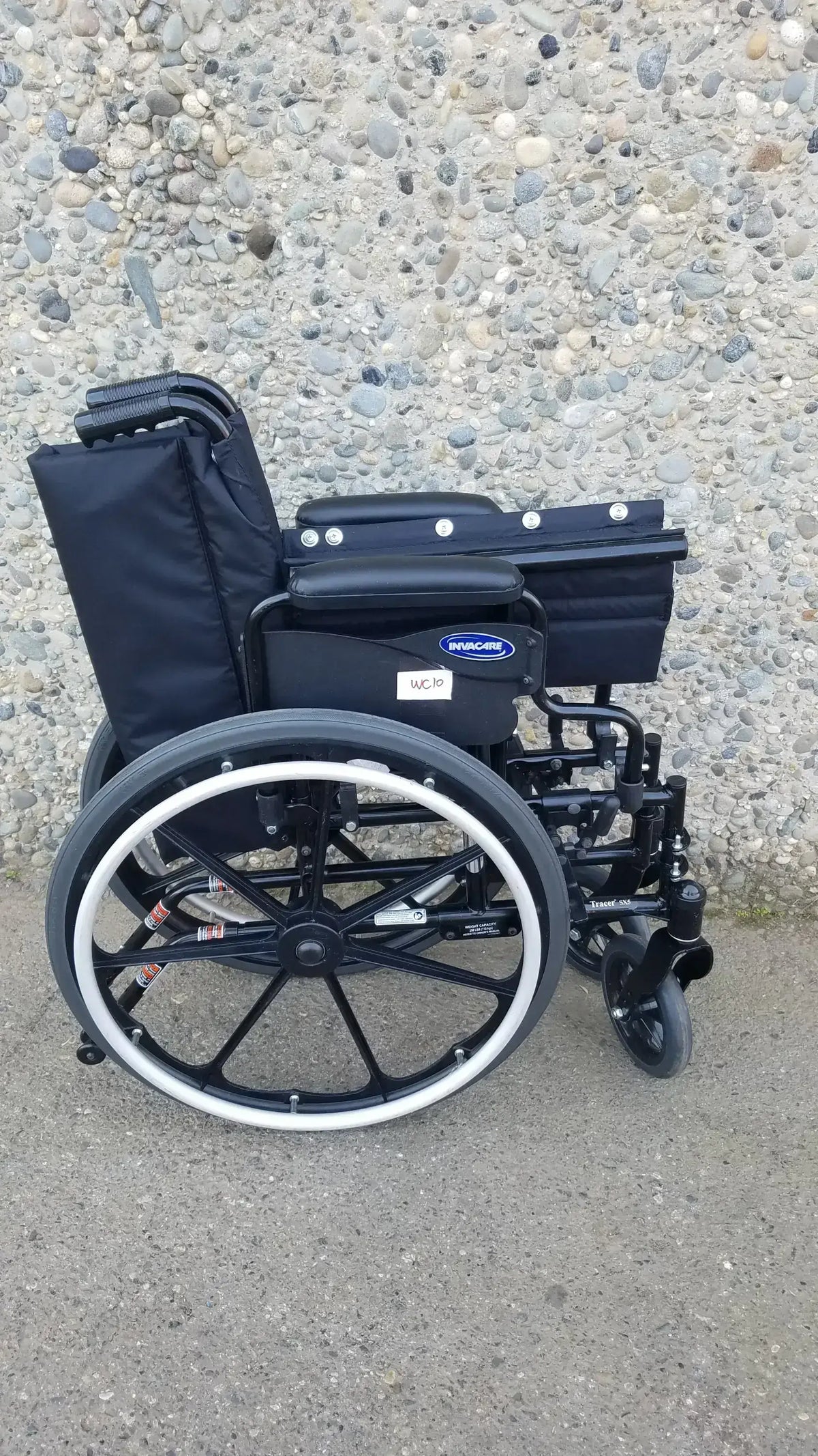 Reuse Medical Equipment Invacare Tracer SX5 Wheelchair Arm Rest Black Wheelchair, second-hand product photo 20