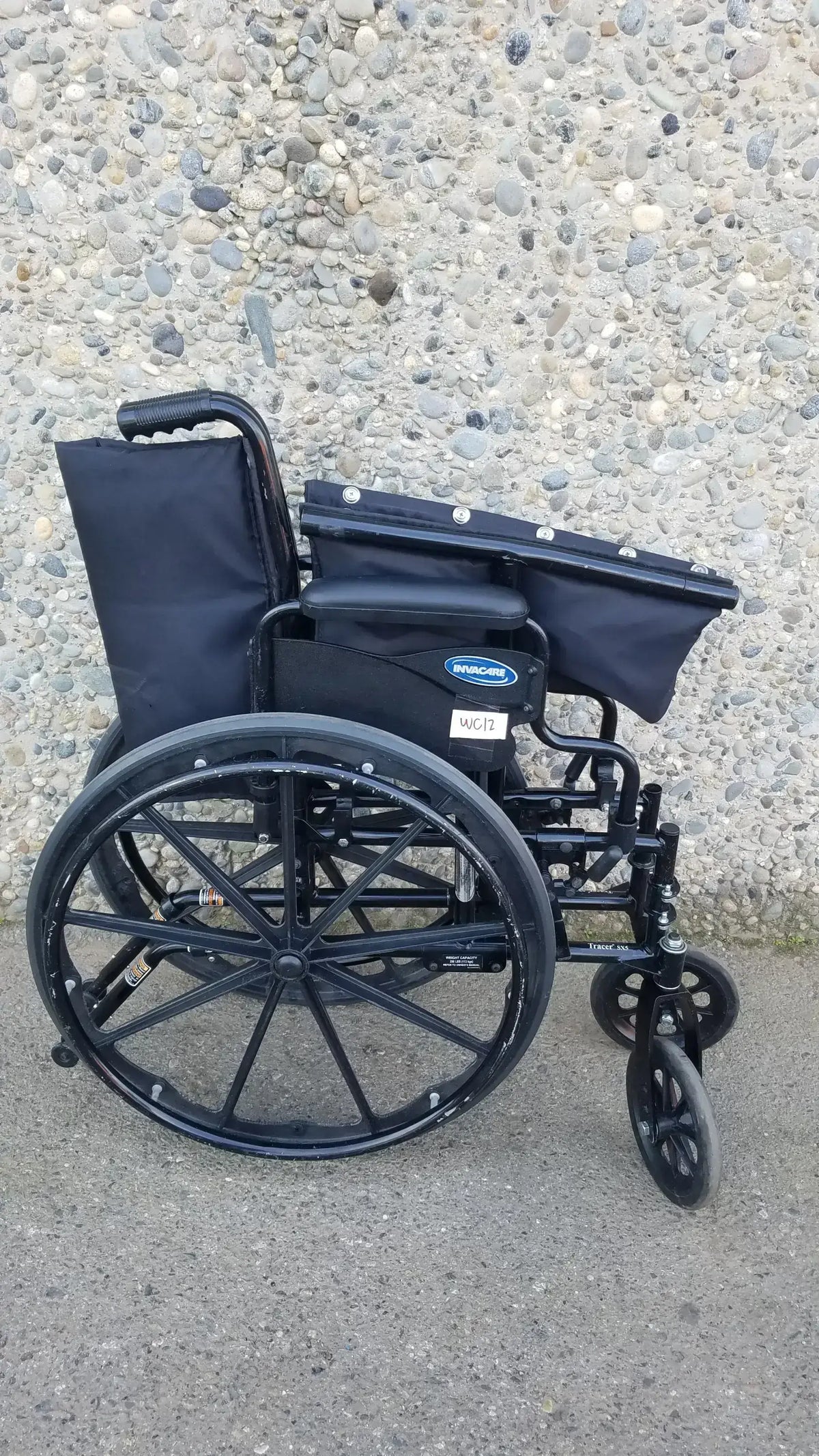 Reuse Medical Equipment Invacare Tracer SX5 Wheelchair Arm Rests Black Wheelchairs, second-hand product photo 24