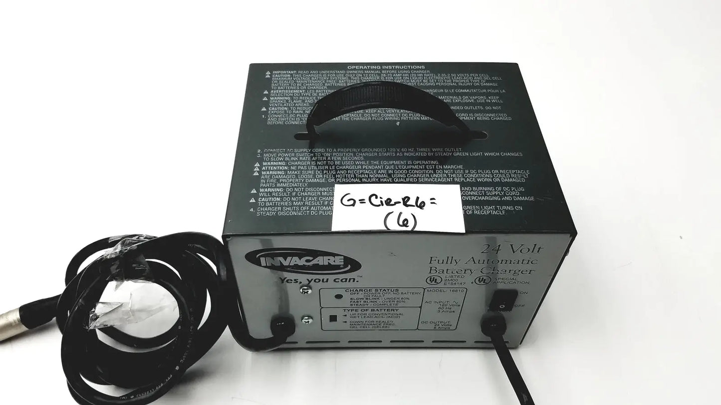 Reuse Medical INVACARE Wheelchair 24 Volt Automatic Battery Charger Serial No: 460300646 Wheelchair Parts, as-is (for parts) product photo 1