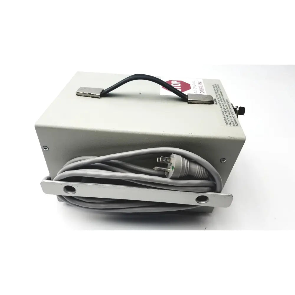 Gray metal industrial power supply unit with black handle and coiled cable for karl storz endoscopy 27224p pump