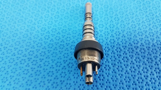 Silver metallic KAVO 13-1014497 dental handpiece connector with black grip and engraved serial number psn 13-10144 pin 460led coupler