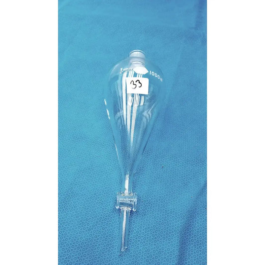 Reuse Medical KIMAX 1000mL Glass Separatory Funnel with PTFE Stopcock & Glass Stopper Lab Flasks, second-hand product photo 1