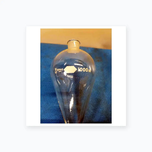 Kimax 500 mL Separatory Funnel – Borosilicate Laboratory Glassware Separatory Funnel, second-hand product photo 2