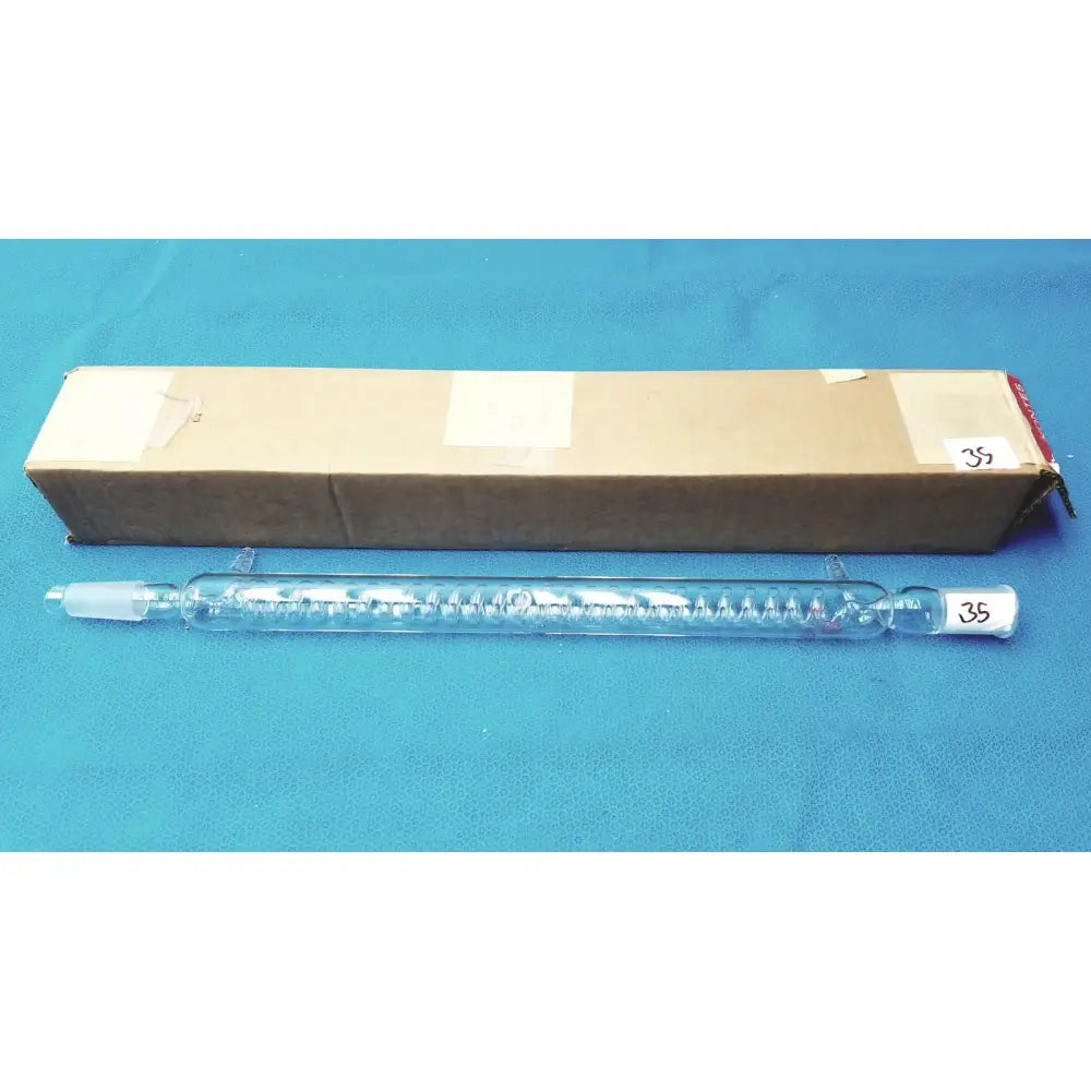 Reuse Medical Kontes Glass Allihn Condenser 8-Bulb, 400mm Jacket, 24/40 Joints, Lab Glassware Jars & Reagent Bottles, second-hand product photo 1