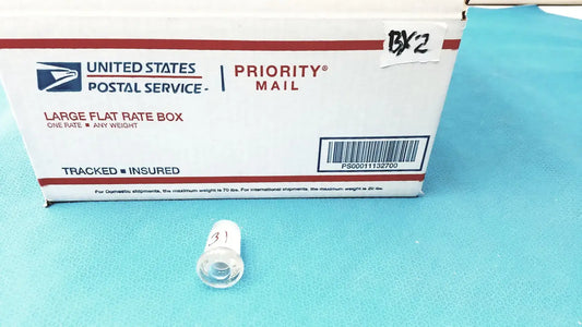 Reuse Medical Lab Glass Stopper – Corning Flathead Solid Type, Ground Joint Other Medical & Lab Glassware, second-hand product photo 1