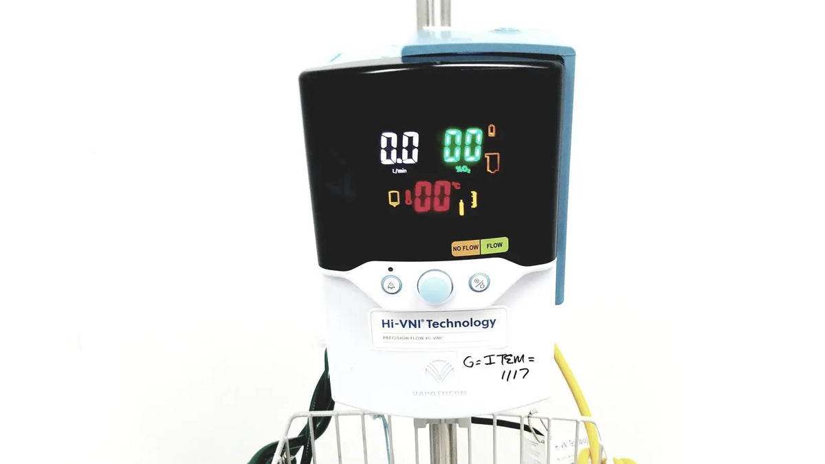 White and blue leica eg1150h embedding center with digital monitor displaying multicolor numerical readings for precision use