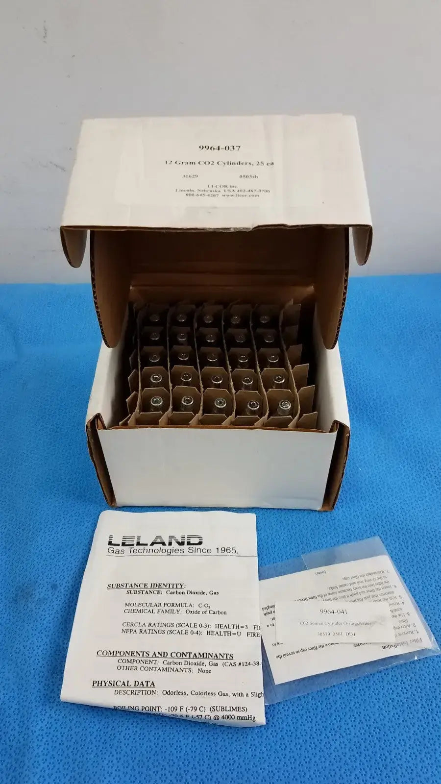Reuse Medical Li-Cor LI-6400 CO2 Cylinders 12g 25-Pack for Portable Photosynthesis System Other Test Meters & Detectors, second-hand product photo 1