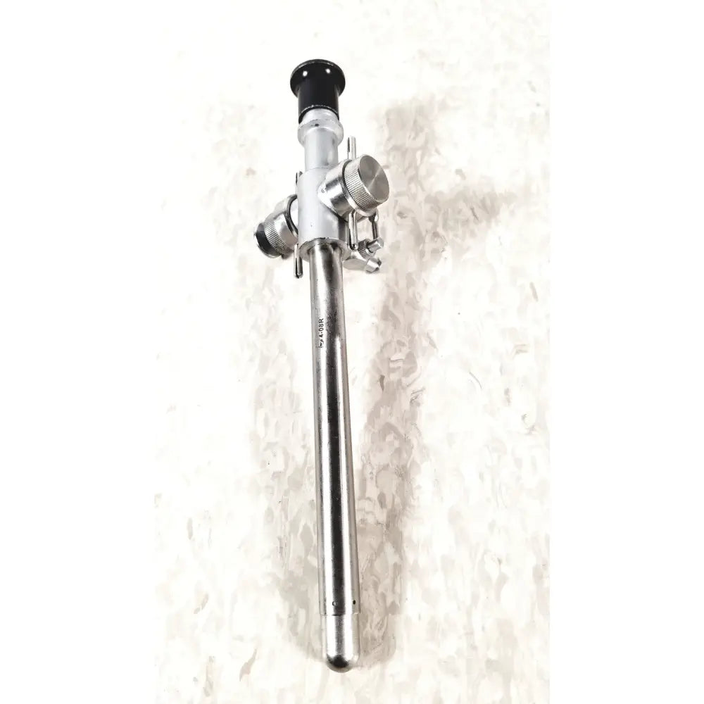Silver linvatec 118100 l 354530 laparoscopy cannula with black eyepiece and metallic joints for reuse medical laparoscopic instruments
