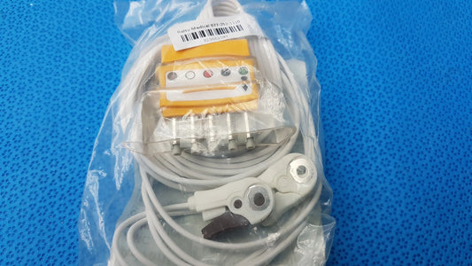 Lot of 10 Renu Medical AMC 5 Lead DIN to Pinch Telemetry Leadset Ref RM-LW-329DS50/5AT - Telemetry Leadset