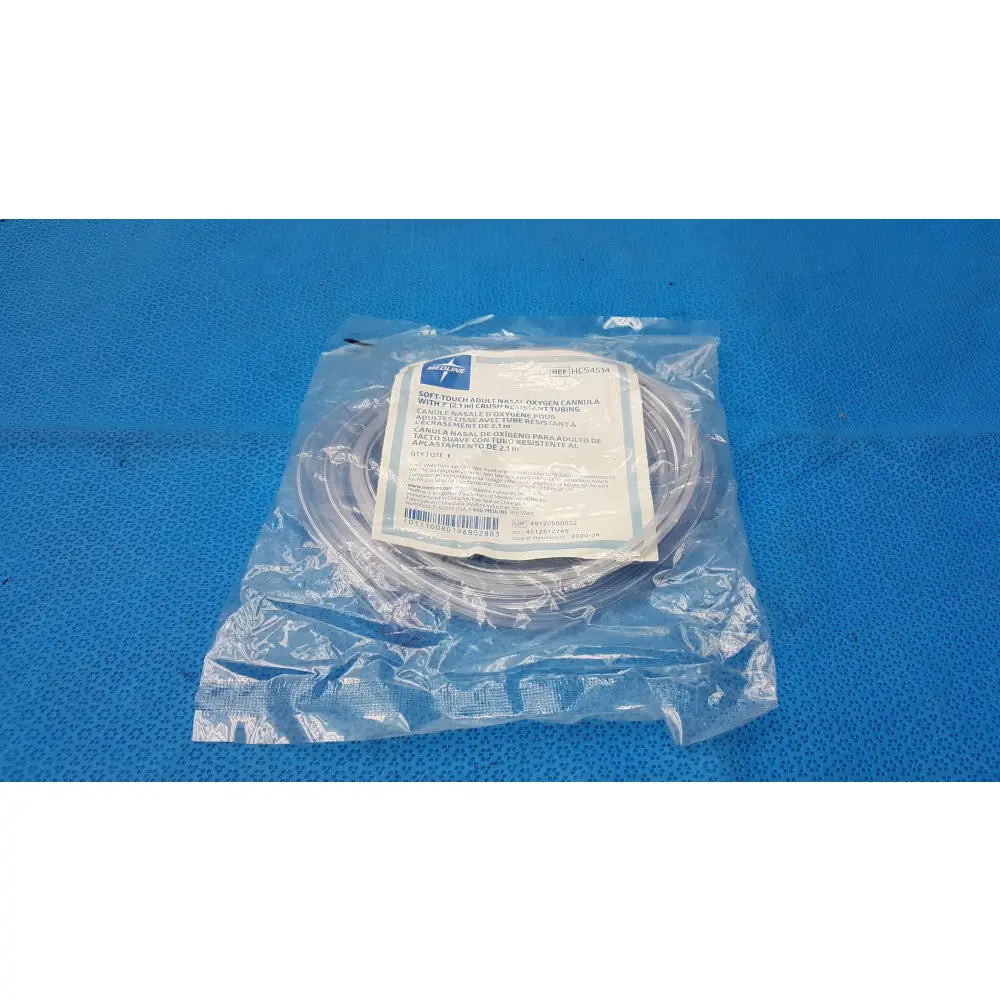 Lot of 104 Medline HCS4514 Adult Nasal Oxygen Cannula With 7ft Crush Resistant Tubing - Adult Nasal Oxygen Cannula
