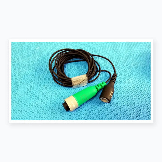 Lot of 2 ensite x ep system catheter connector cables with green and black medical cable and gray connector housing for reuse medical equipment