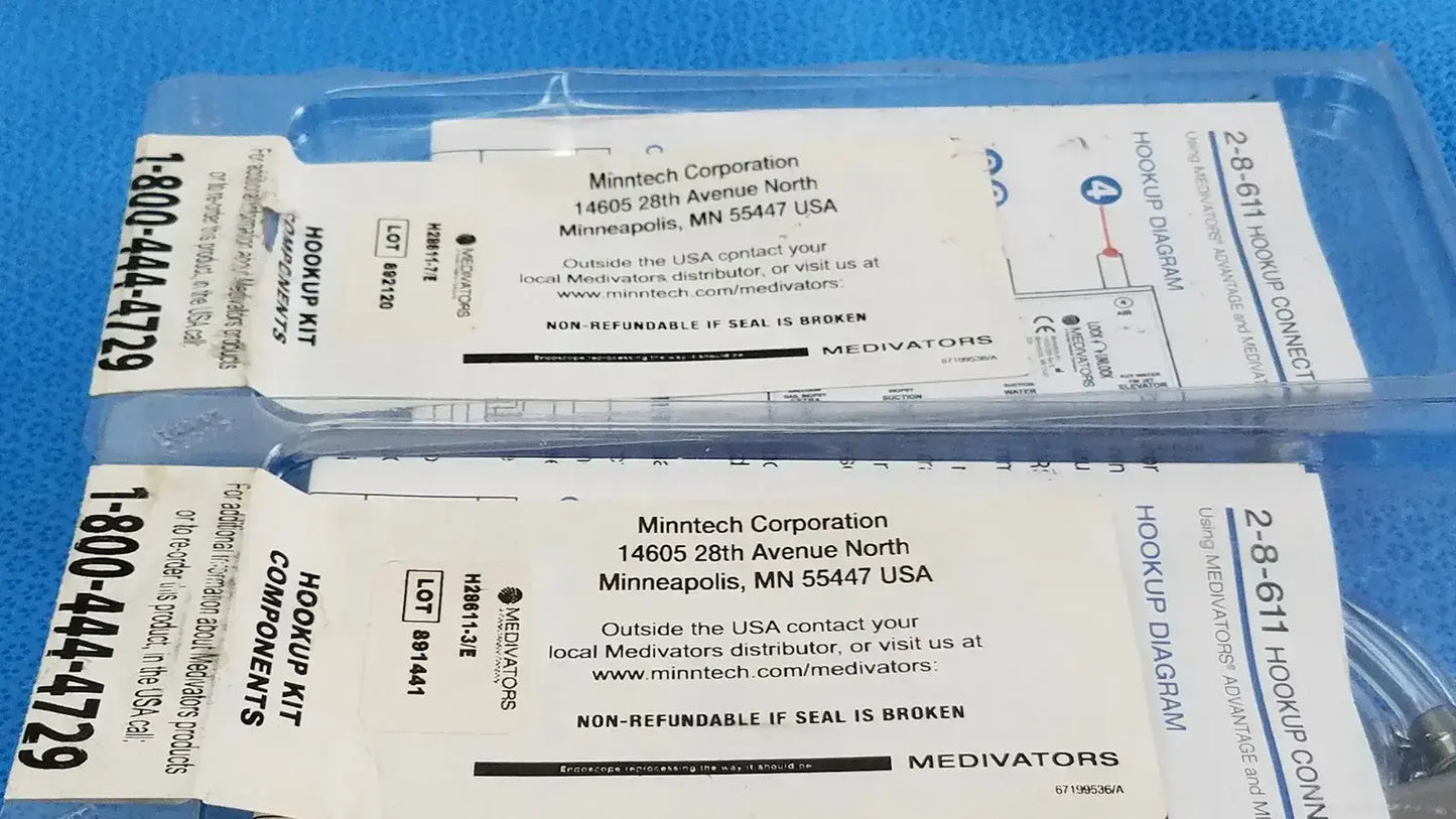 Medivators Lot of 2 - Medivators Hookup Kit Component - H28611-3E H28611-7E Hookup Kit Component, new product photo 12