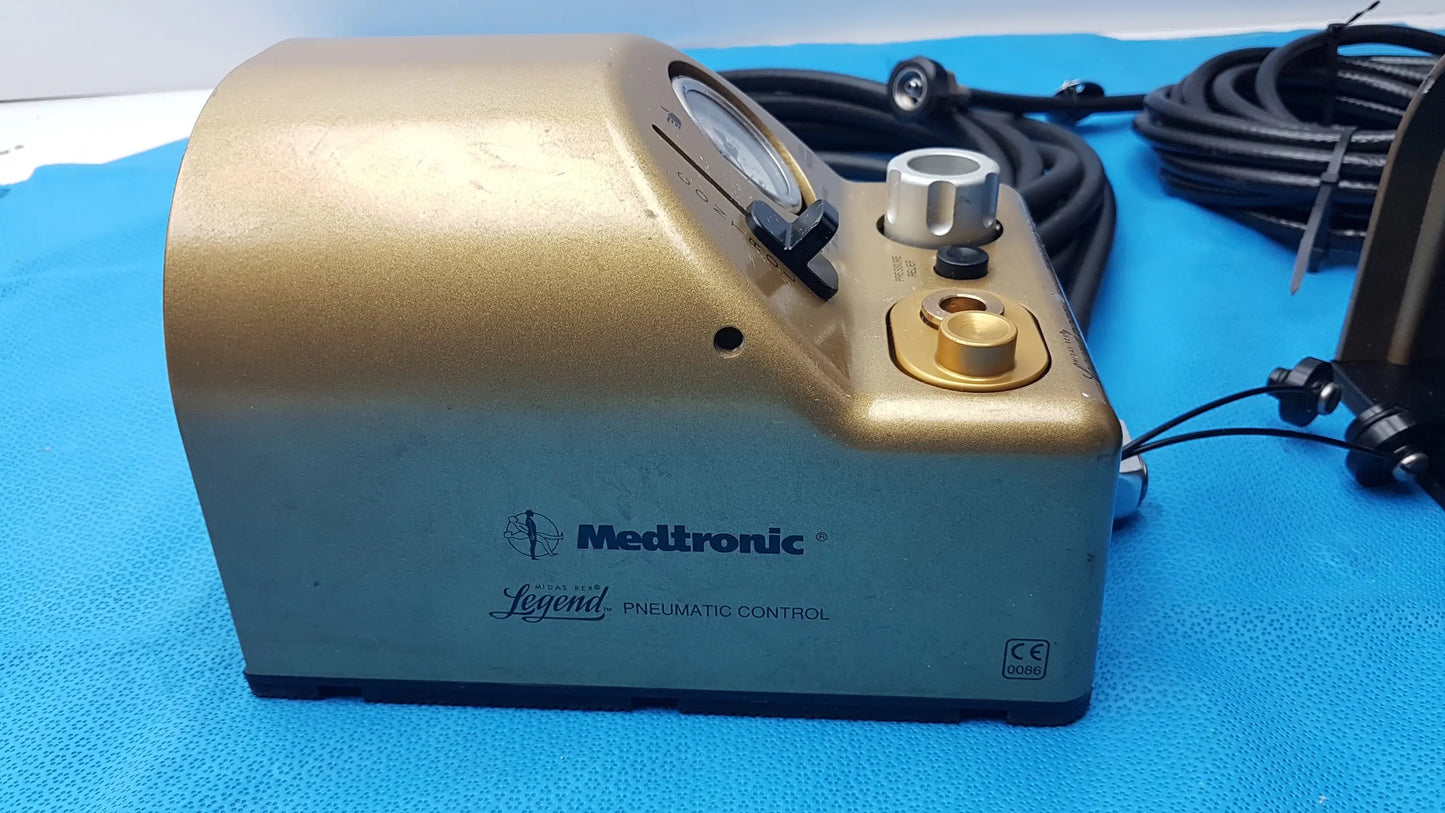 Lot of 2 Medtronic Midas Rex Legend Gold Pneumatic Drill Foot Control Unit - Pneumatic Drill Foot Control Unit