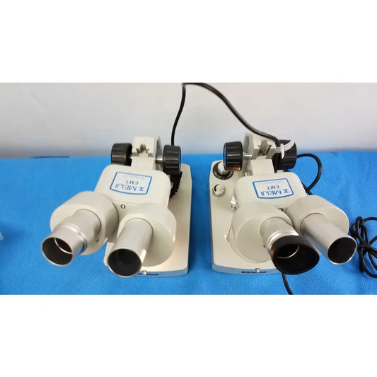 Meiji Techno Lot of 2 Meiji Techno EMT-1 Stereo Microscope Stereo Microscope, as-is (for parts) product photo 2