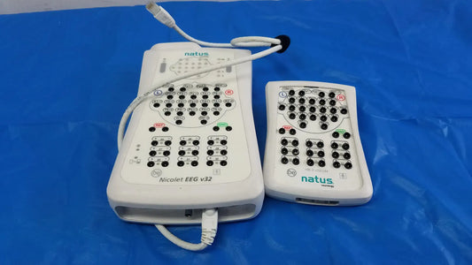Natus Nicolet Lot of - 2 Natus Nicolet EEG v32 Amplifier System And HB-3 v32/44 Headbox EEG Diagnostic System, second-hand product photo 2