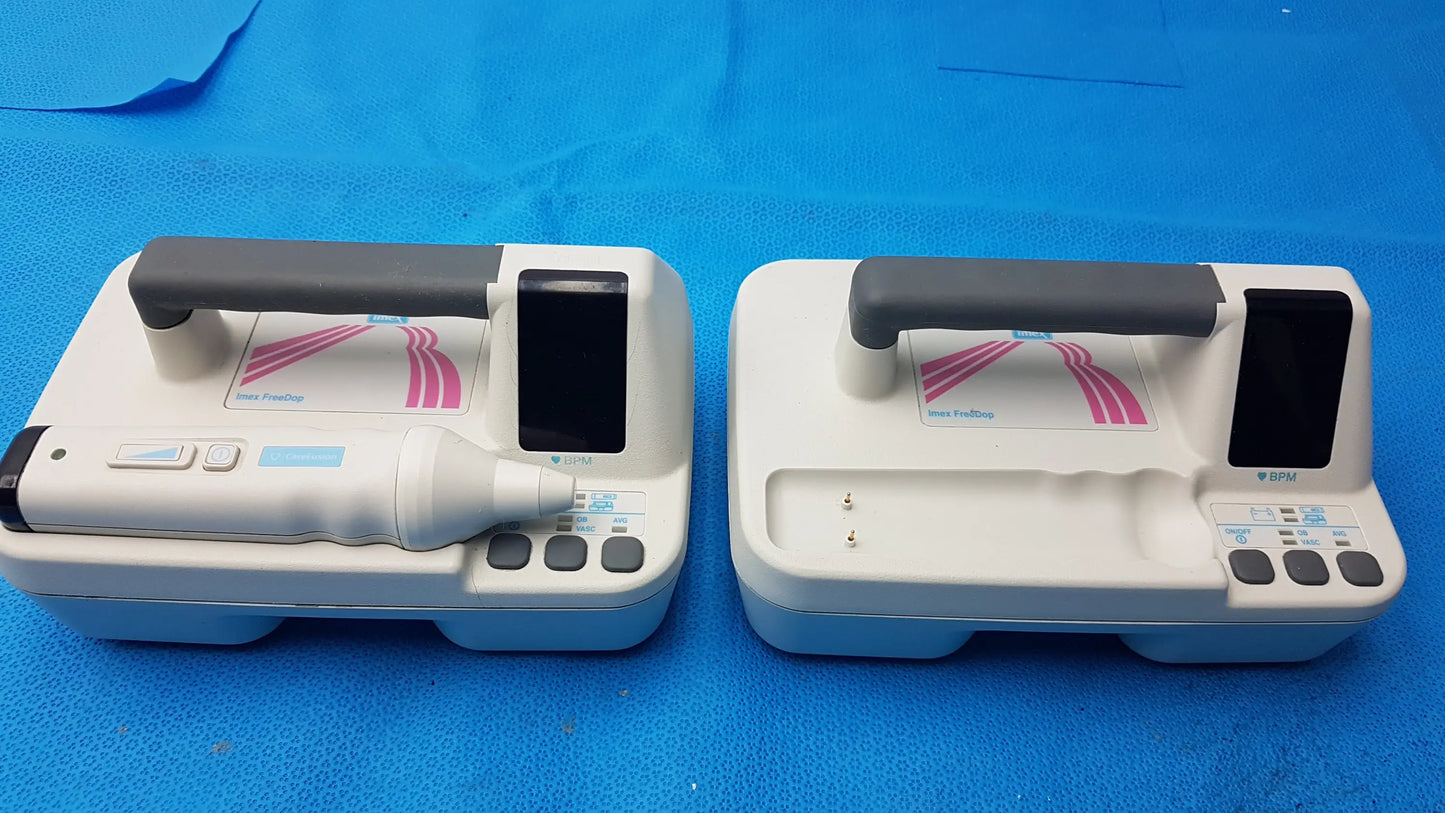 Lot of 2 Nicolet Vascular Imex FreeDop Ultrasound Doppler With 1 Probe - Ultrasound Doppler System