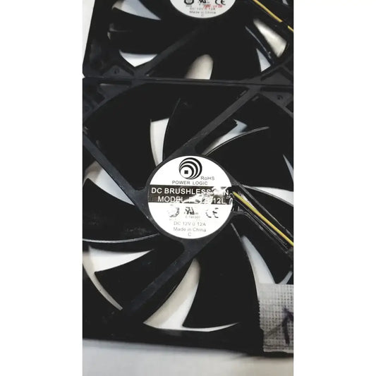 Power Logic Lot of 2 Power Logic 12V DC Brushless Fan Model PL12B12L DC Brushless Fan, second-hand product photo 2